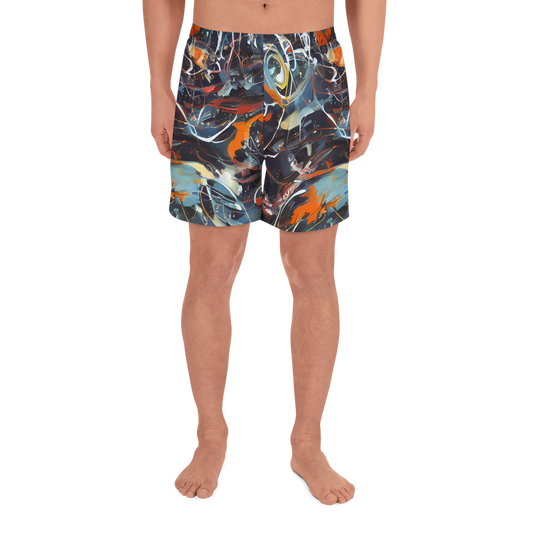 Men's Athletic Shorts - Neo-Splash Labyrinth