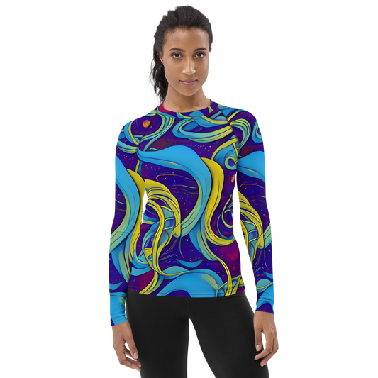 Women's Rash Guard - Stellar Swirls