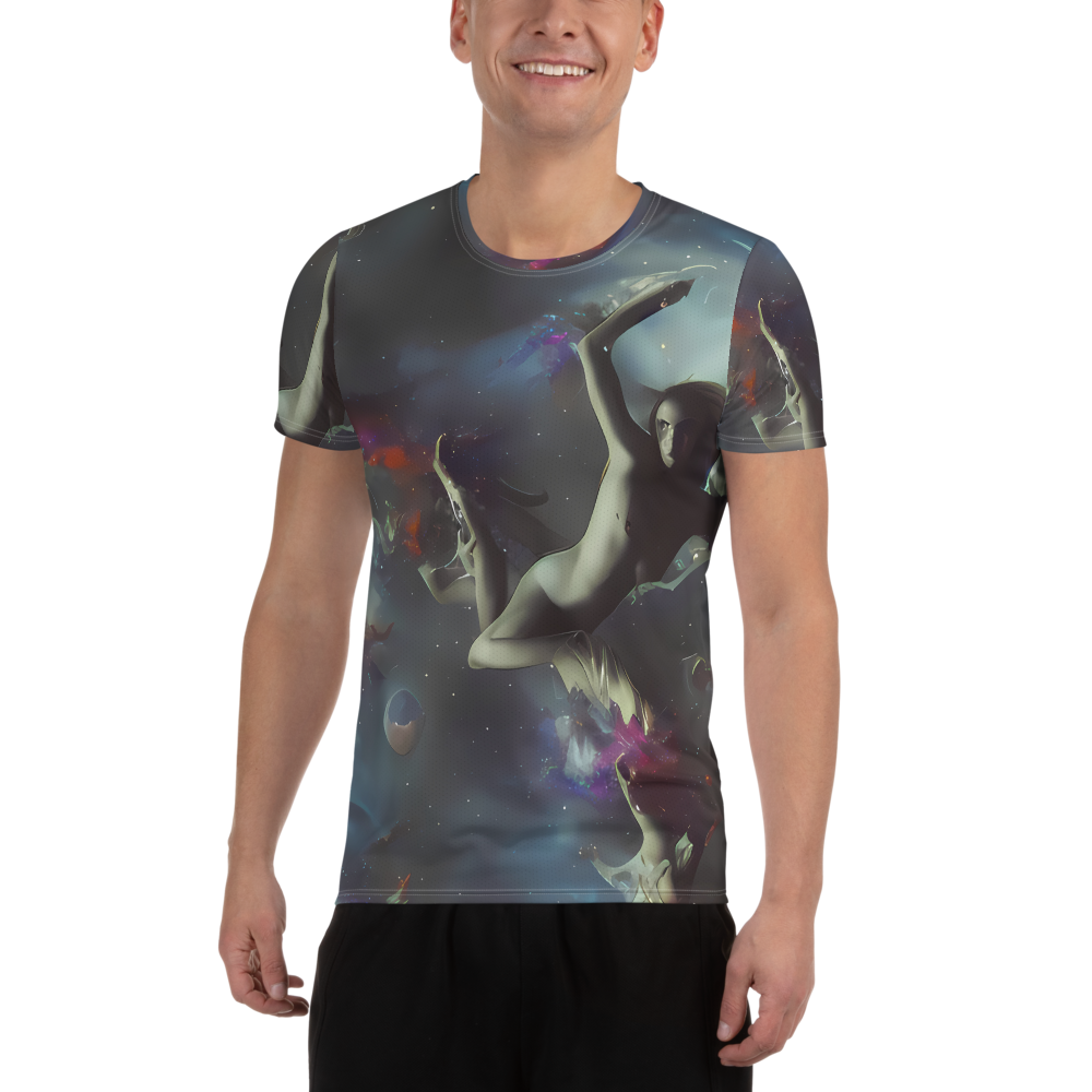 Men's Athletic T-Shirt - Cosmic Dancer