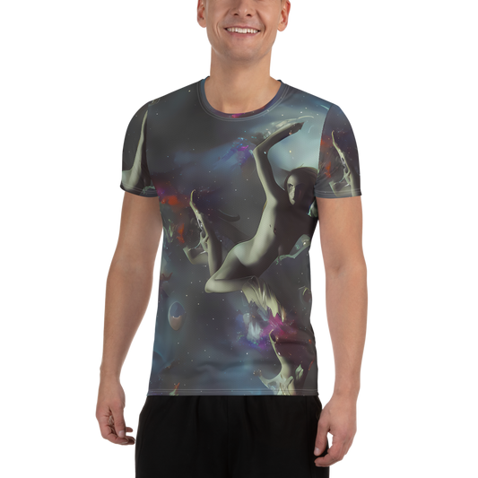 Men's Athletic T-Shirt - Cosmic Dancer