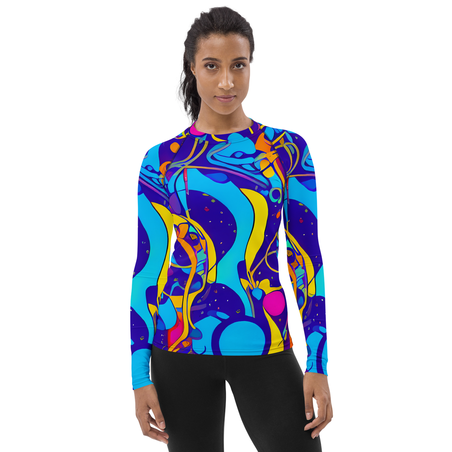 Women's Rash Guard - Spectral Tangle