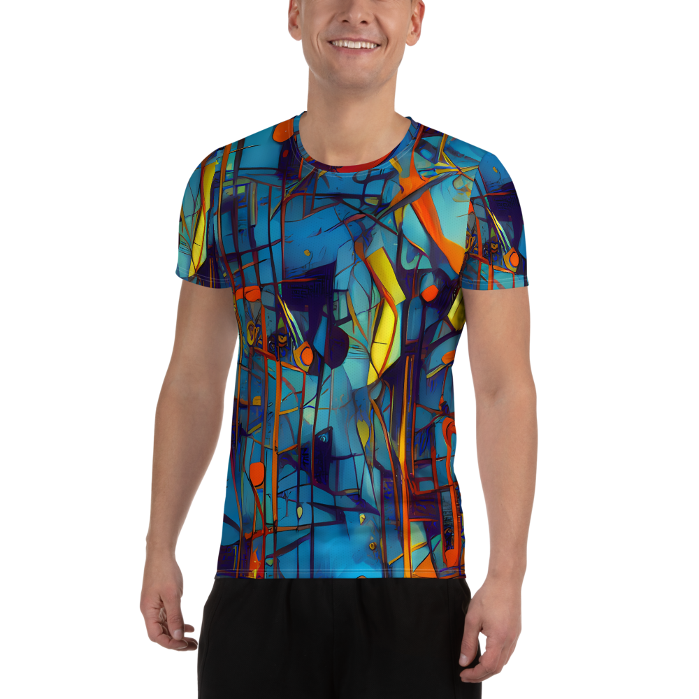 Men's Athletic T-Shirt - Abstract Eddy