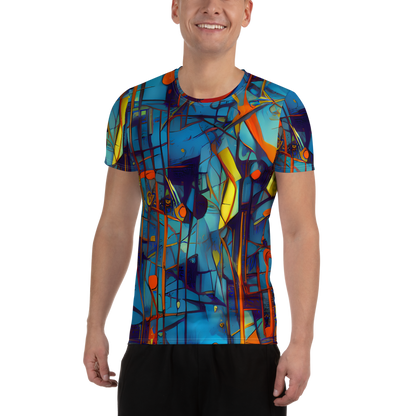 Men's Athletic T-Shirt - Abstract Eddy