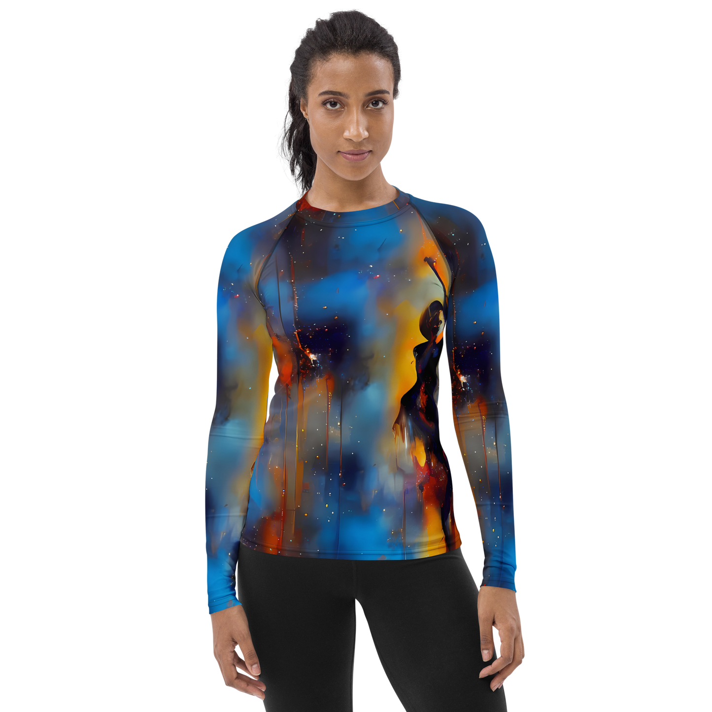 Women's Rash Guard - Cobalt Vogue