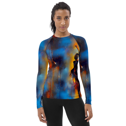 Women's Rash Guard - Cobalt Vogue