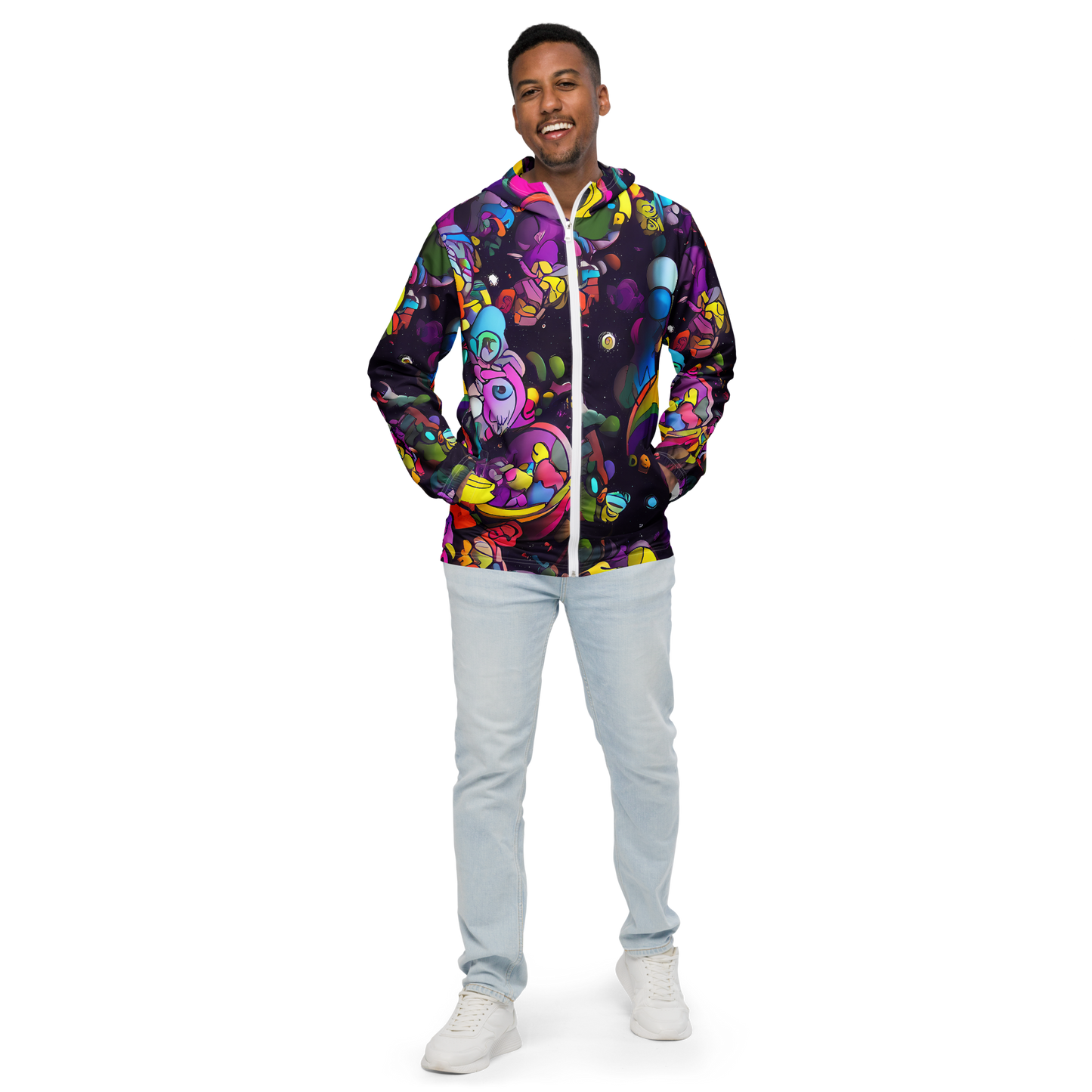 Men's Windbreaker - Galactic Playground