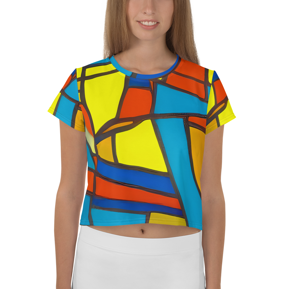 Women's Crop Tee - Mondrian Mesh