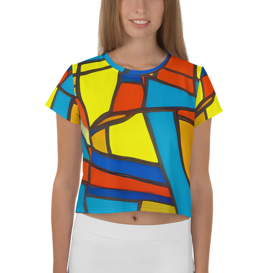 Women's Crop Tee - Mondrian Mesh