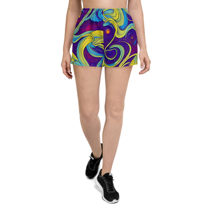 Women’s Athletic Shorts - Stellar Swirls