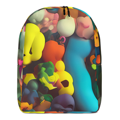 Minimalist Backpack - Bubble Pop Art