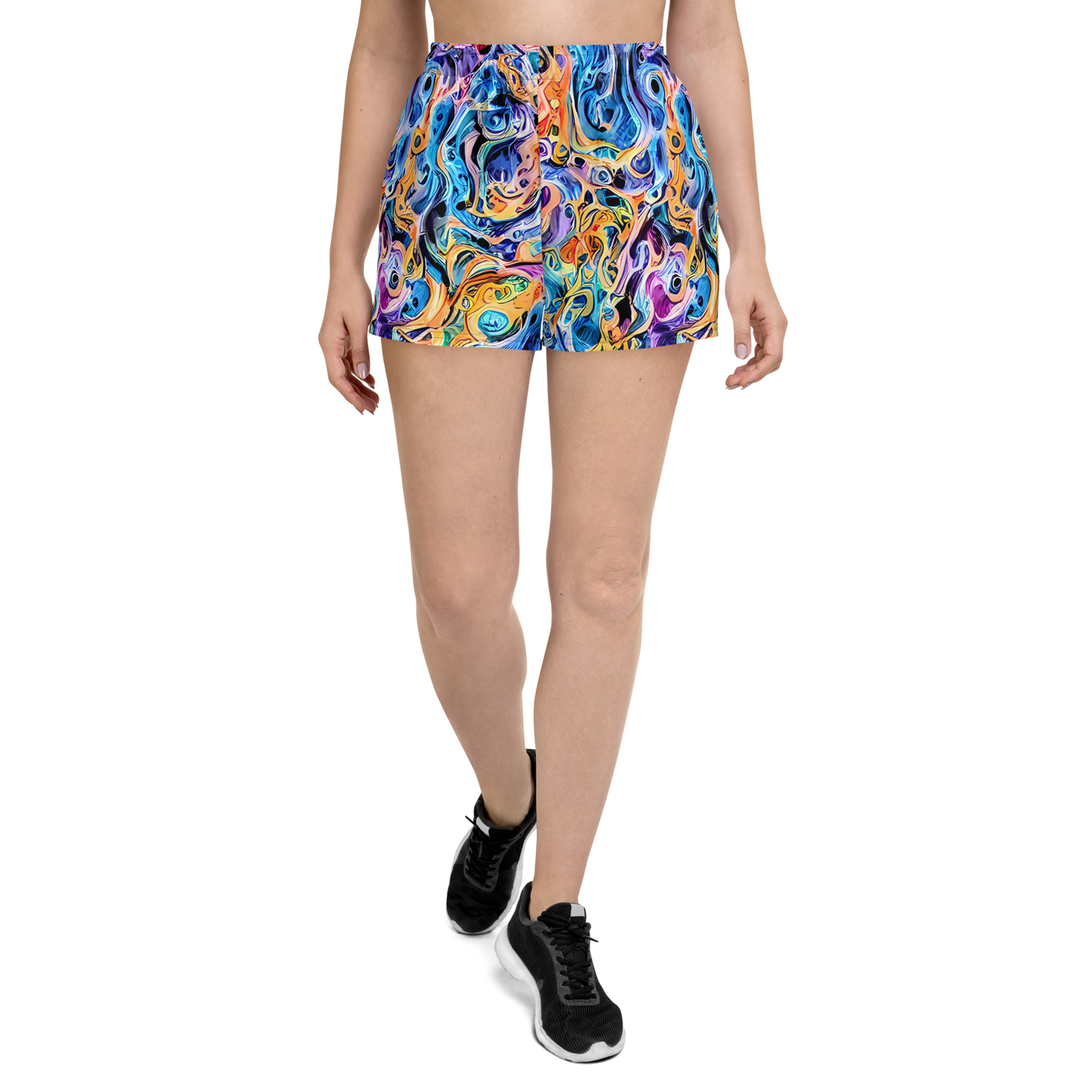 Women’s Athletic Shorts - Rococo Vortex