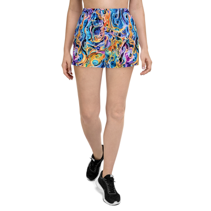 Women’s Athletic Shorts - Rococo Vortex