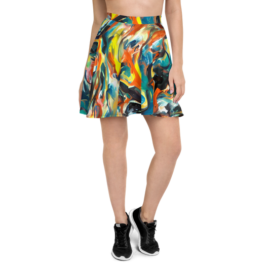 Skater Skirt - Chromatic Vortex