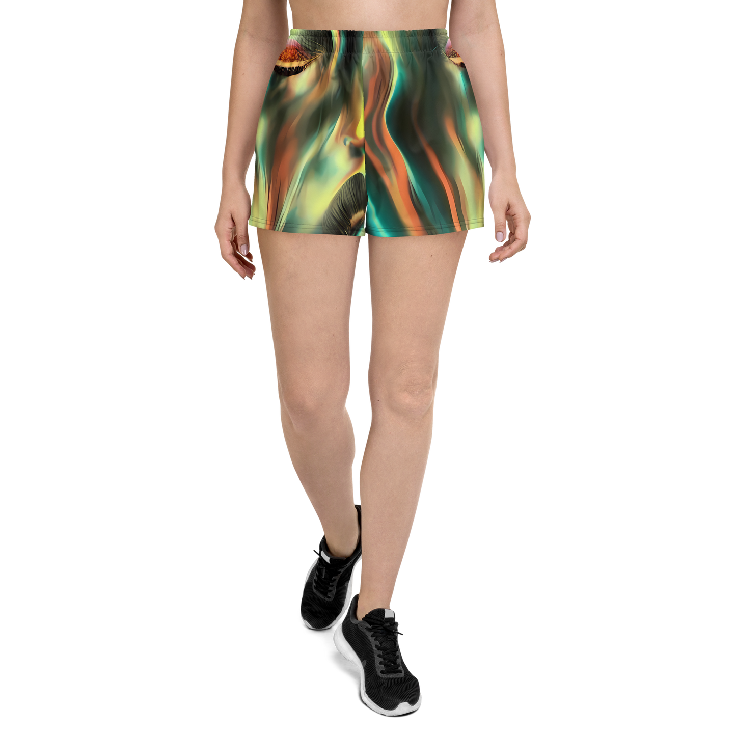 Women’s Athletic Shorts - Newtonian Visage