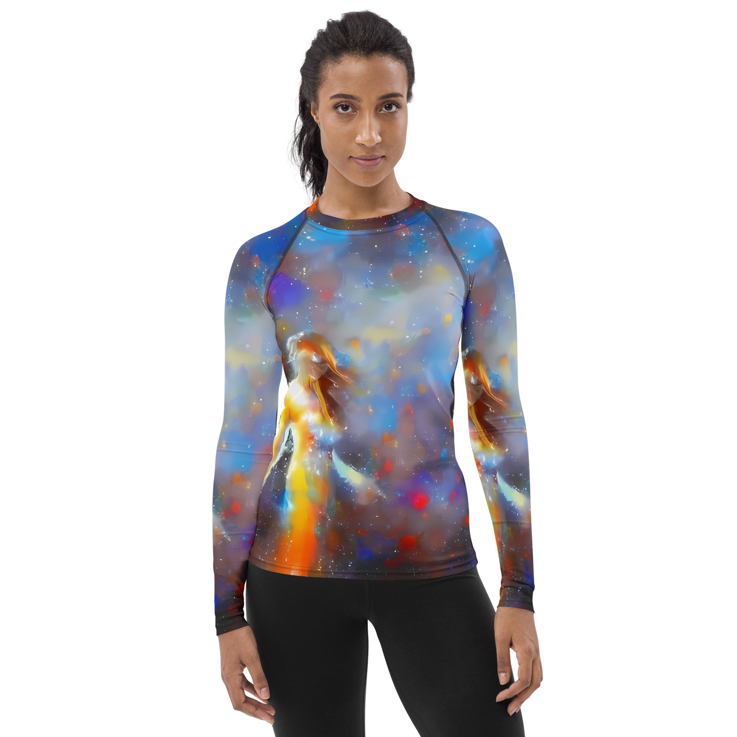 Women's Rash Guard - Impressionist Drift