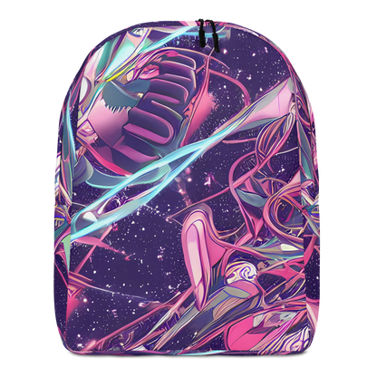 Minimalist Backpack - Neo-Tokyo Twirl