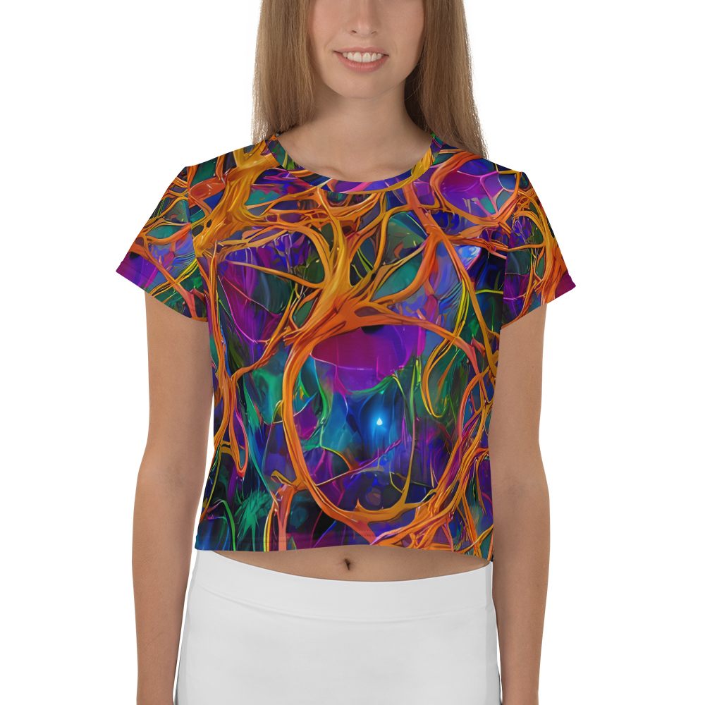 Women's Crop Tee - Spectral Weave