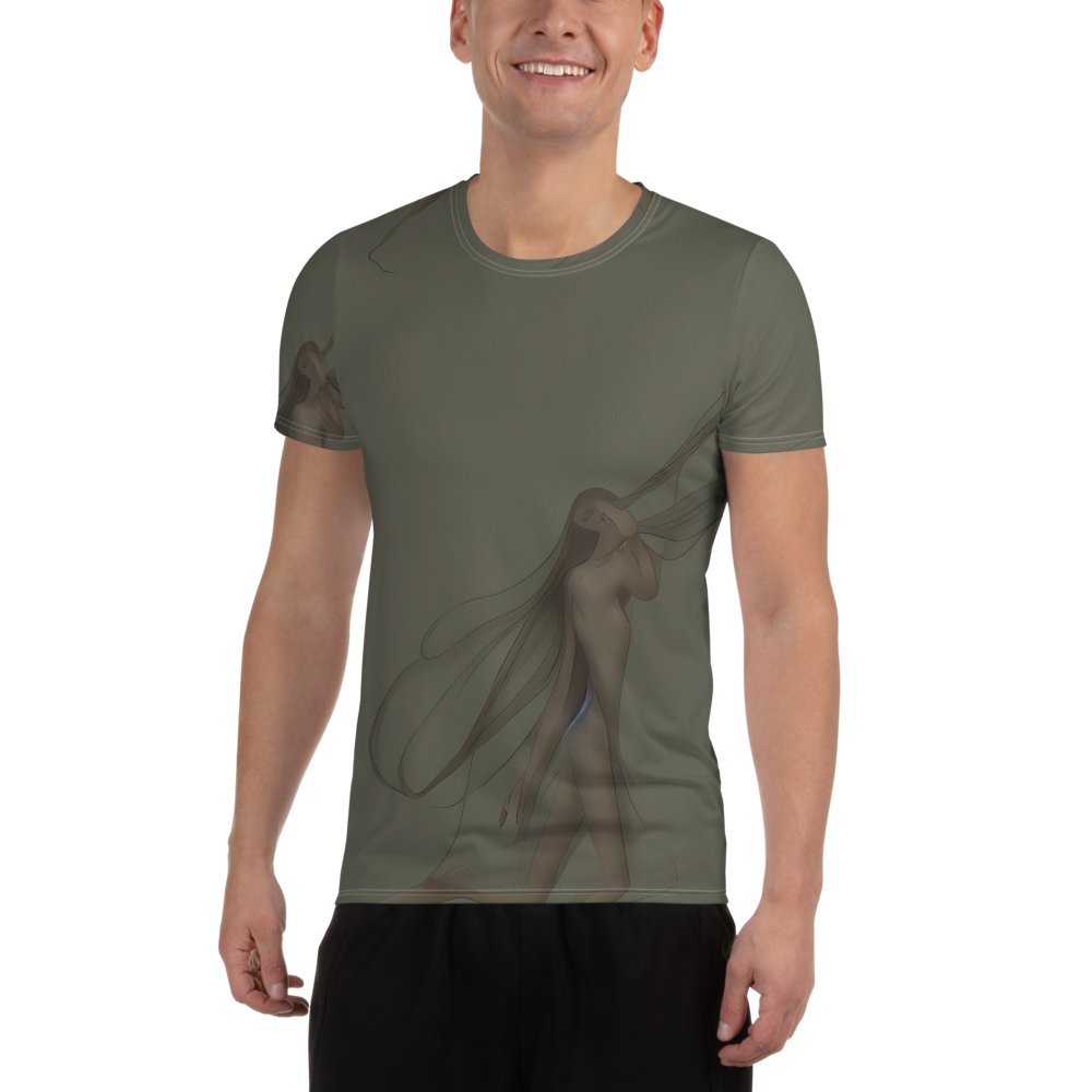 Men's Athletic T-Shirt - Valsecchi's Veil