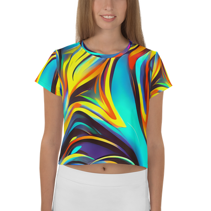 Women's Crop Tee - Cyber Surge