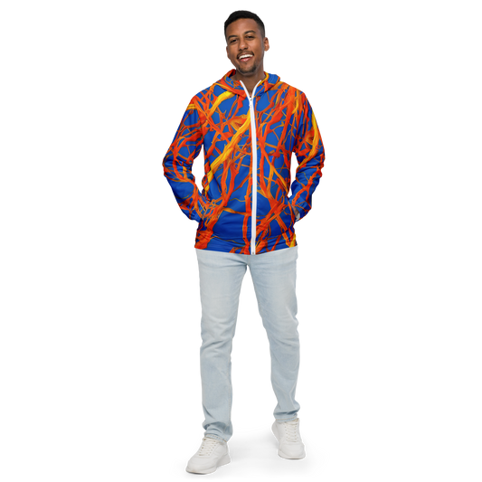 Men's Windbreaker - Vivid Plexus