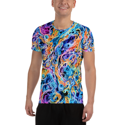 Men's Athletic T-Shirt - Rococo Vortex