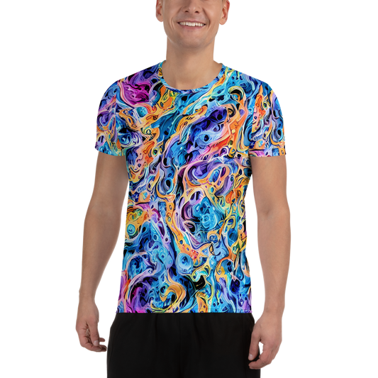 Men's Athletic T-Shirt - Rococo Vortex