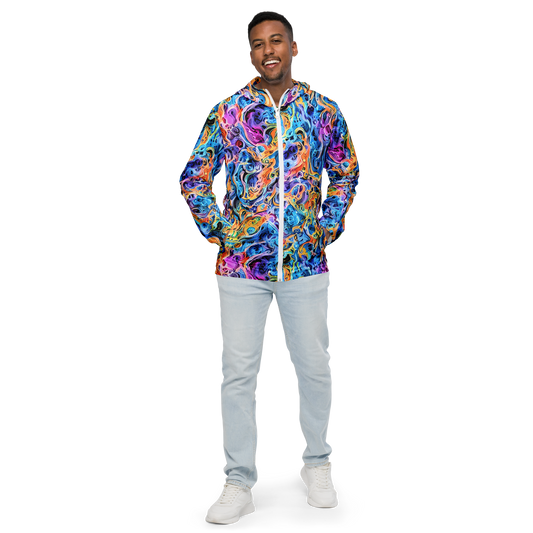 Men's Windbreaker - Rococo Vortex