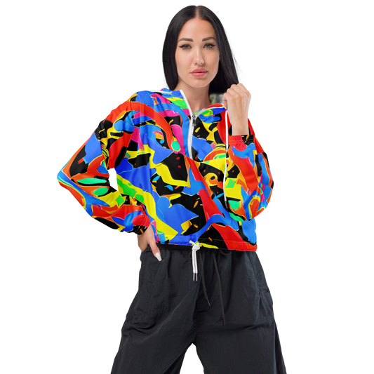 Women's Cropped Windbreaker - Orbit Opus