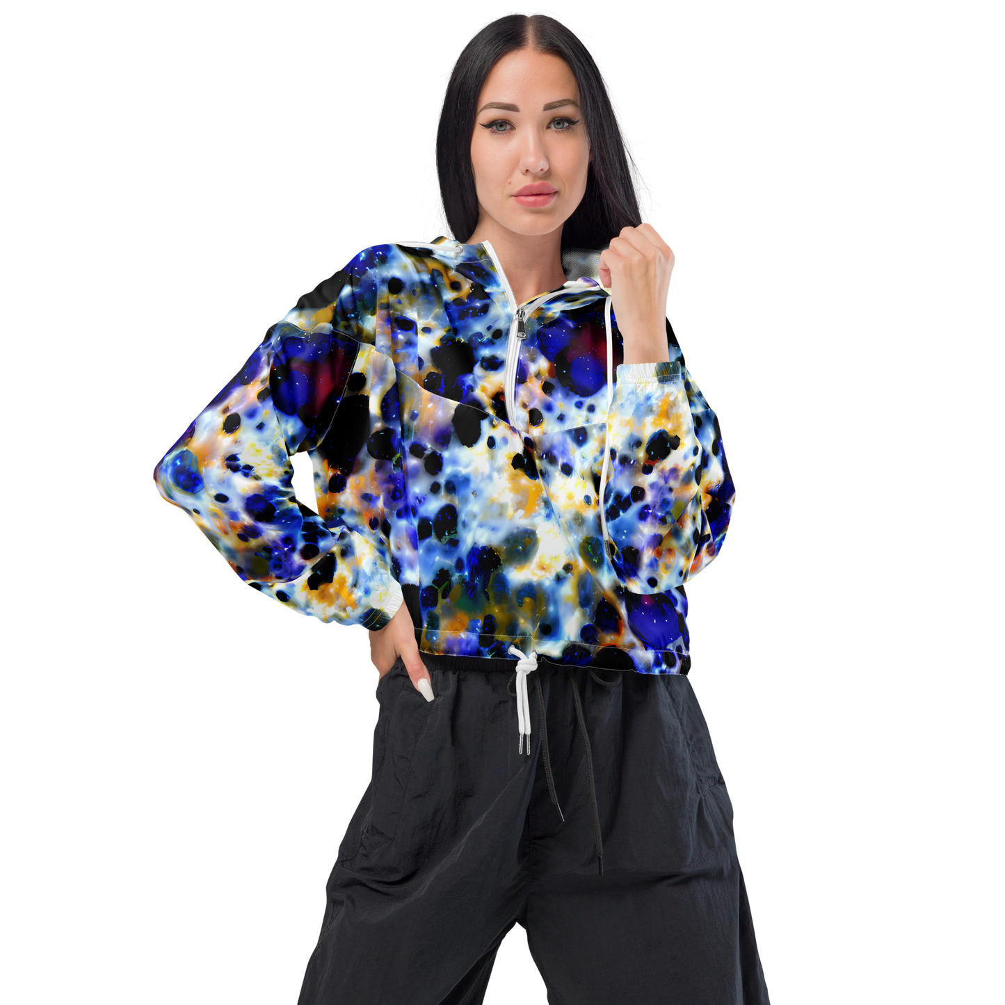 Women's Cropped Windbreaker - Tarbell Haze