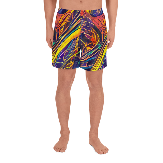 Men's Athletic Shorts - Vector Rhapsody