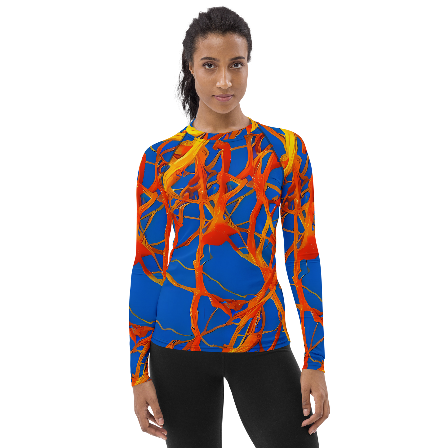 Women's Rash Guard - Vivid Plexus