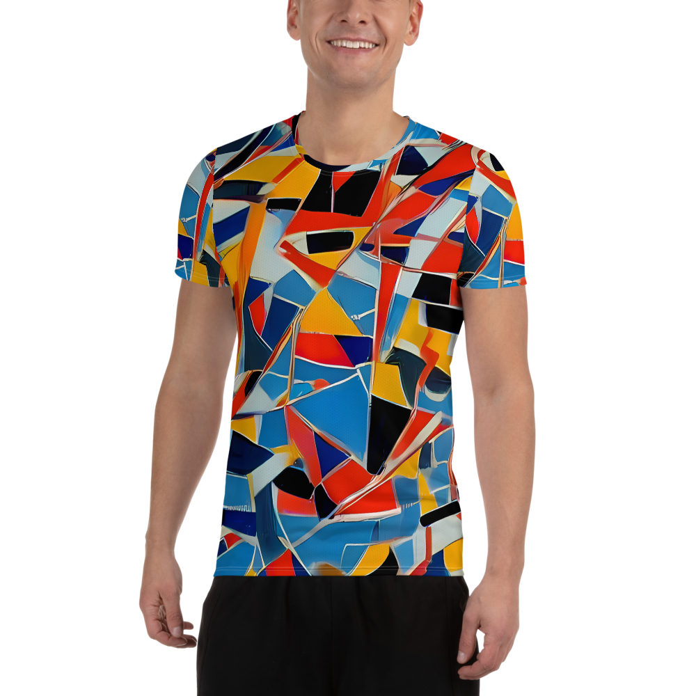 Men's Athletic T-Shirt - Abstract Mingle