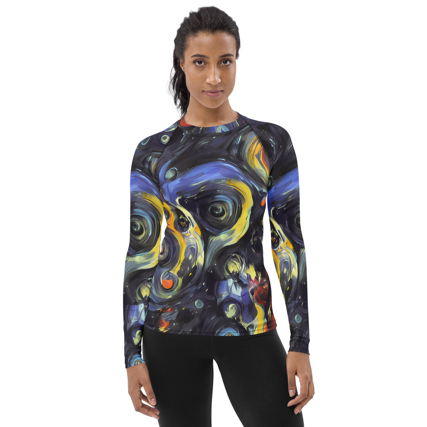 Women's Rash Guard - Corinthian Swirl