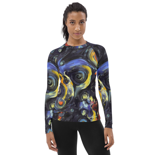 Women's Rash Guard - Corinthian Swirl