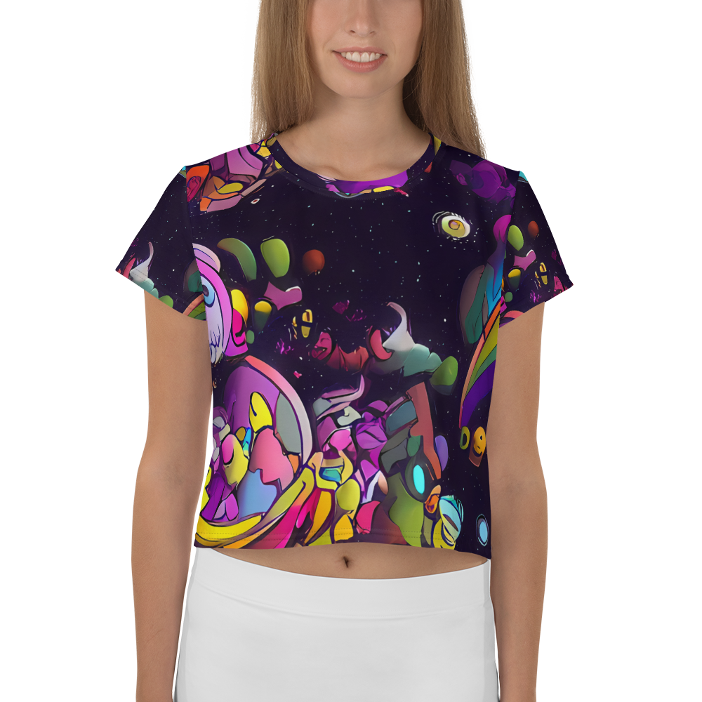 Women's Crop Tee - Galactic Playground