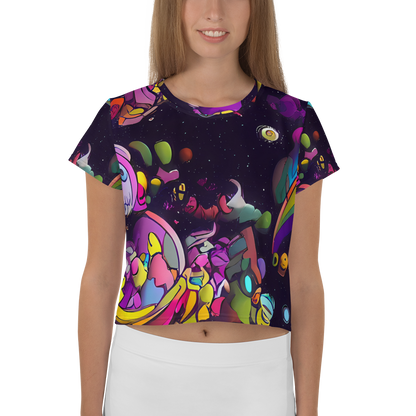 Women's Crop Tee - Galactic Playground