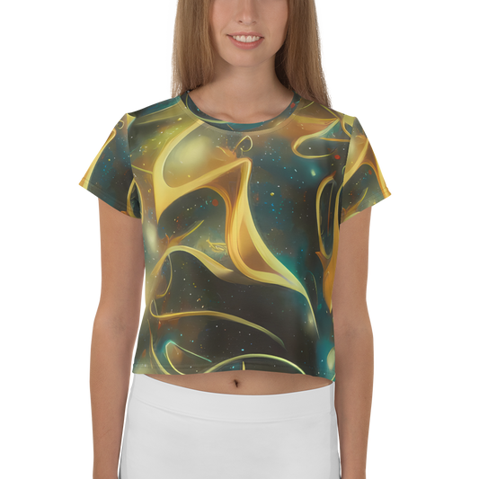 Women's Crop Tee - Whispering Galaxies