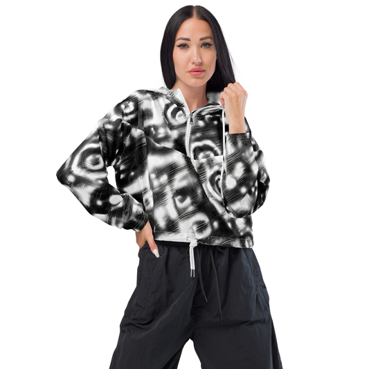 Women's Cropped Windbreaker - Bernhard Swirl