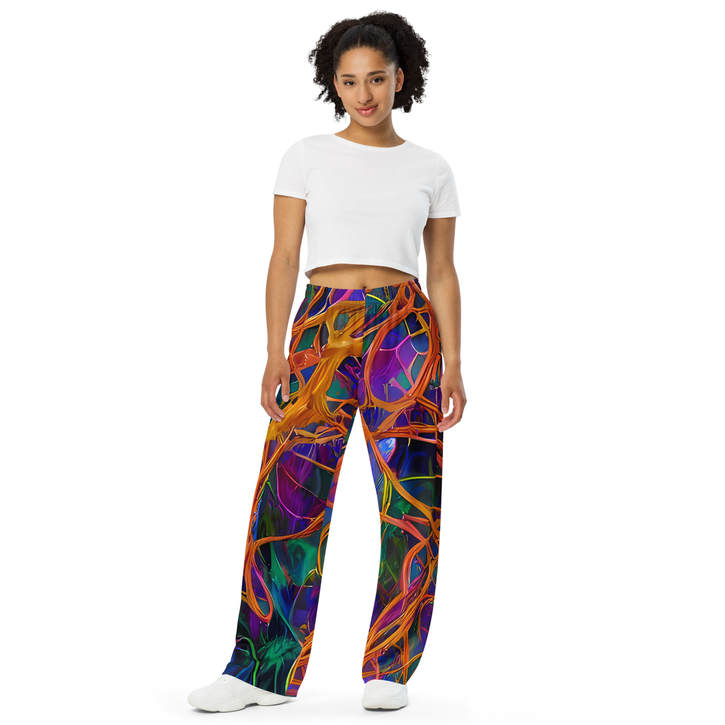 Wide-Leg Pants - Spectral Weave