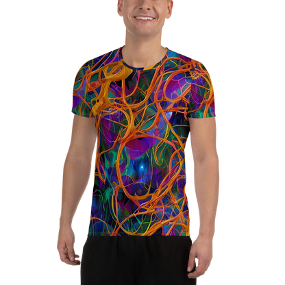 Men's Athletic T-Shirt - Spectral Weave