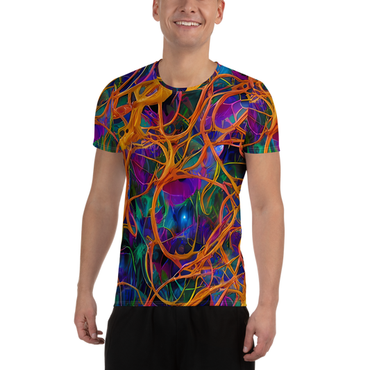 Men's Athletic T-Shirt - Spectral Weave