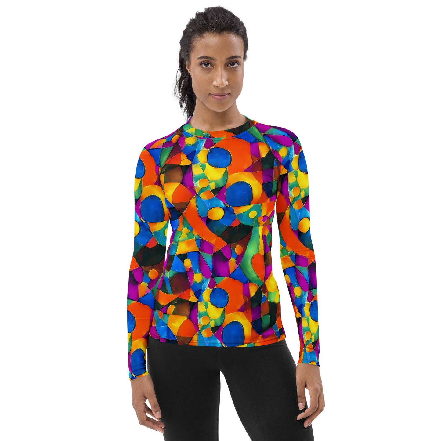 Women's Rash Guard - Galactic Jigsaw