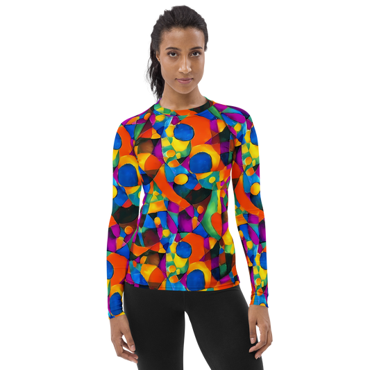 Women's Rash Guard - Galactic Jigsaw