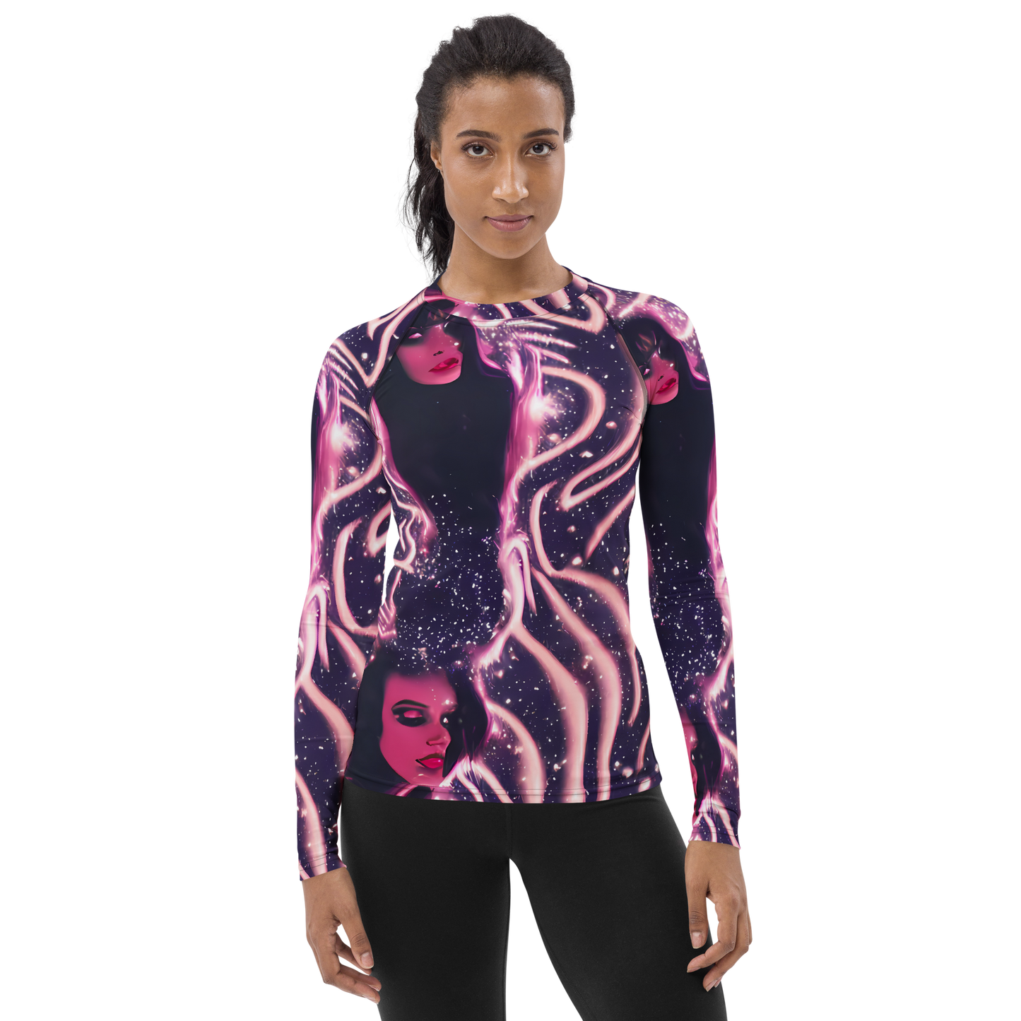 Women's Rash Guard - Stardust Siren