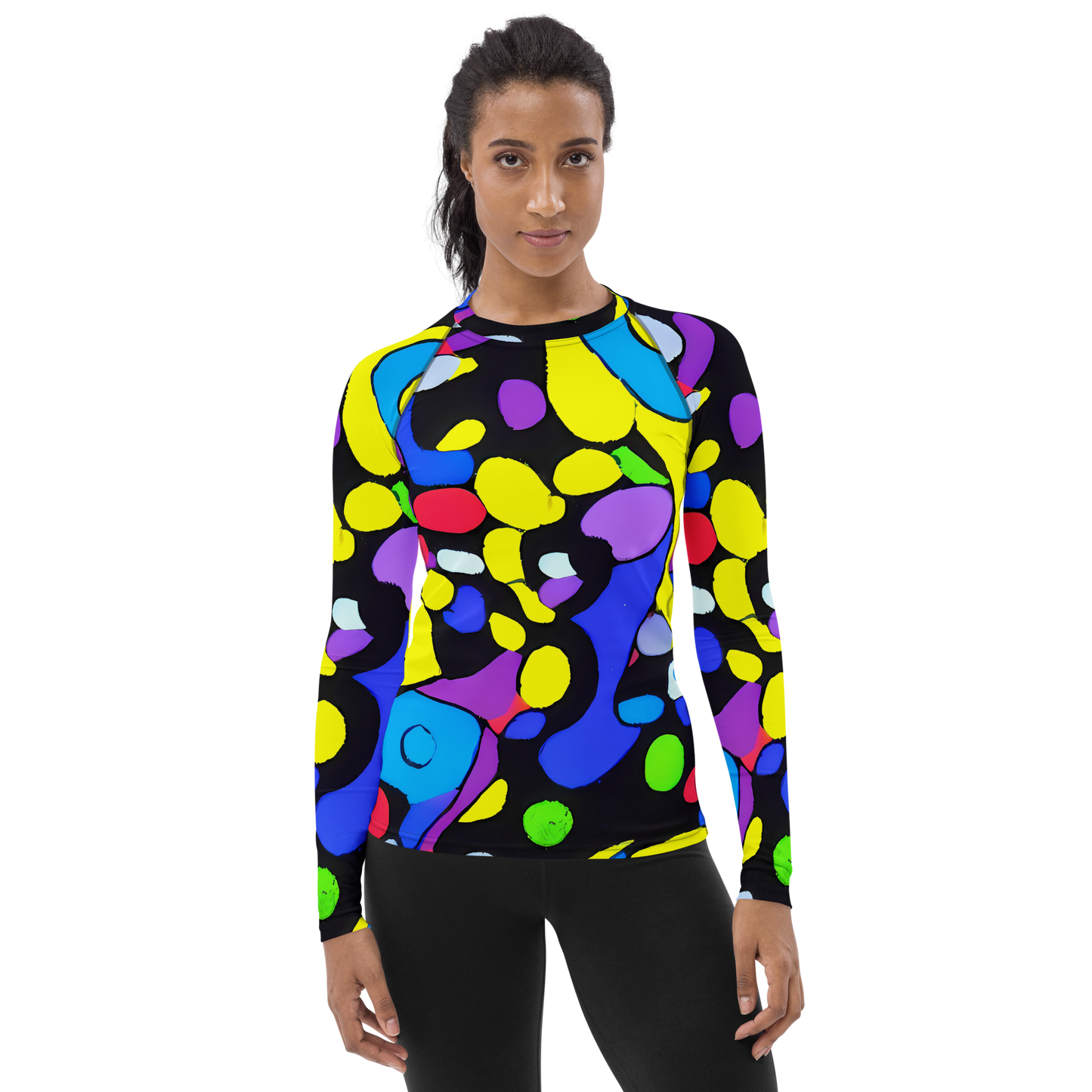 Women's Rash Guard - Miró's Mosaic
