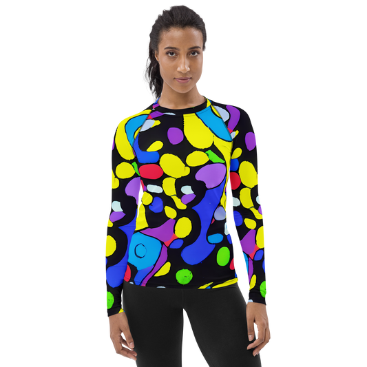 Women's Rash Guard - Miró's Mosaic