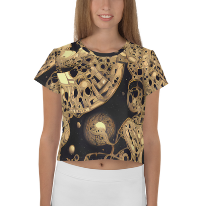 Women's Crop Tee - Baroque Orbit