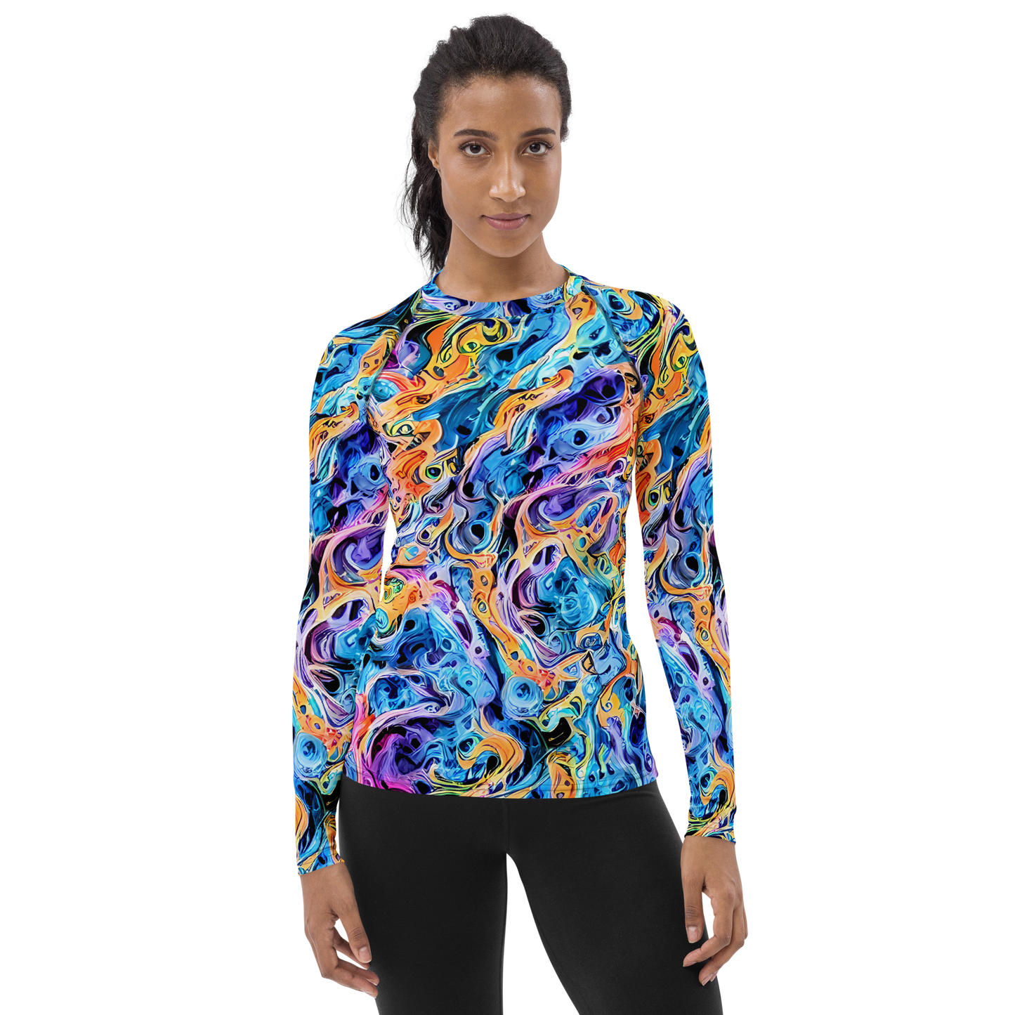 Women's Rash Guard - Rococo Vortex