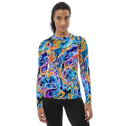 Women's Rash Guard - Rococo Vortex