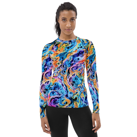 Women's Rash Guard - Rococo Vortex